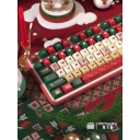 Christmas Eve 104+34 / 54 MDA / Cherry Profile Keycap Set Cherry MX PBT Dye-subbed for Mechanical Gaming Keyboard